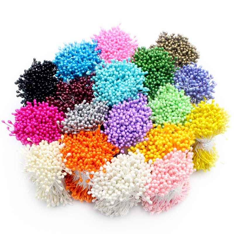 ECYC 900Pcs Mini Flower Stamen Pistil Wedding Decoration DIY Artificial Cards Flowers Stamen 1mm - Image 1