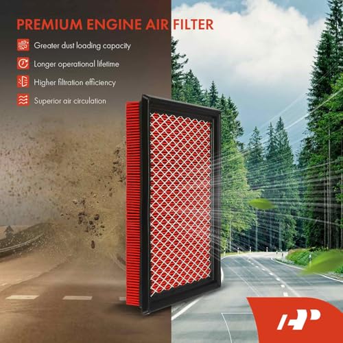 A-Premium High-performance, Pre-oiled Engine Air Filter Compatible with Nissan & Infiniti Models - FX35, FX50, M56, Q50, Q60, Q70, QX70, 300ZX, Juke, Rogue, Sentra- Replace# 16546-30P00 - Image 3