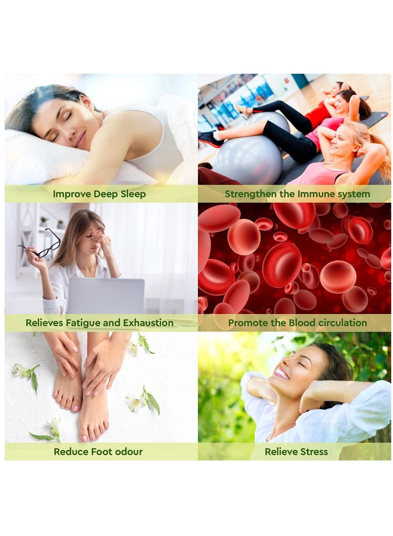 Kinoki 10 Box Foot Patch, Foot Pads, Natural Cleansing Foot Pads, 100% Natural Organic Foot Care Patches Adhesive Sheets, Relieve Stress Foot & Body Care, Sleep Better - Image 3