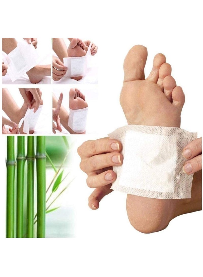 Kinoki 10 Box Foot Patch, Foot Pads, Natural Cleansing Foot Pads, 100% Natural Organic Foot Care Patches Adhesive Sheets, Relieve Stress Foot & Body Care, Sleep Better - Image 4