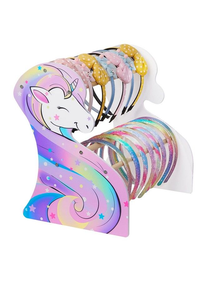 FIOBEE Girls Headband Holder Organizer Unicorn Headband Storage Hair Accessories Organizer Hairband Display Stand Home Room Decors For Kids - Image 1