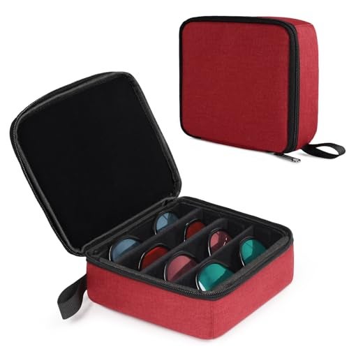 Bukere Travel Sunglasses Organizer Case, Adjustable Slot For Multiple Pairs, Portable Eyeglasses Storage Box for Men Women - Image 1