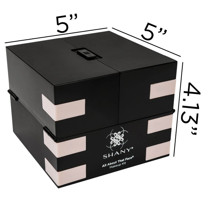 Shany مجموعة مكياج SHANY الكل عن الوجه - مجموعة مكياج للمبتدئين شاملة - ظلال عيون، ألوان شفاه، مكياج للوجه، أدوات تجميل والمزيد. - Image 4