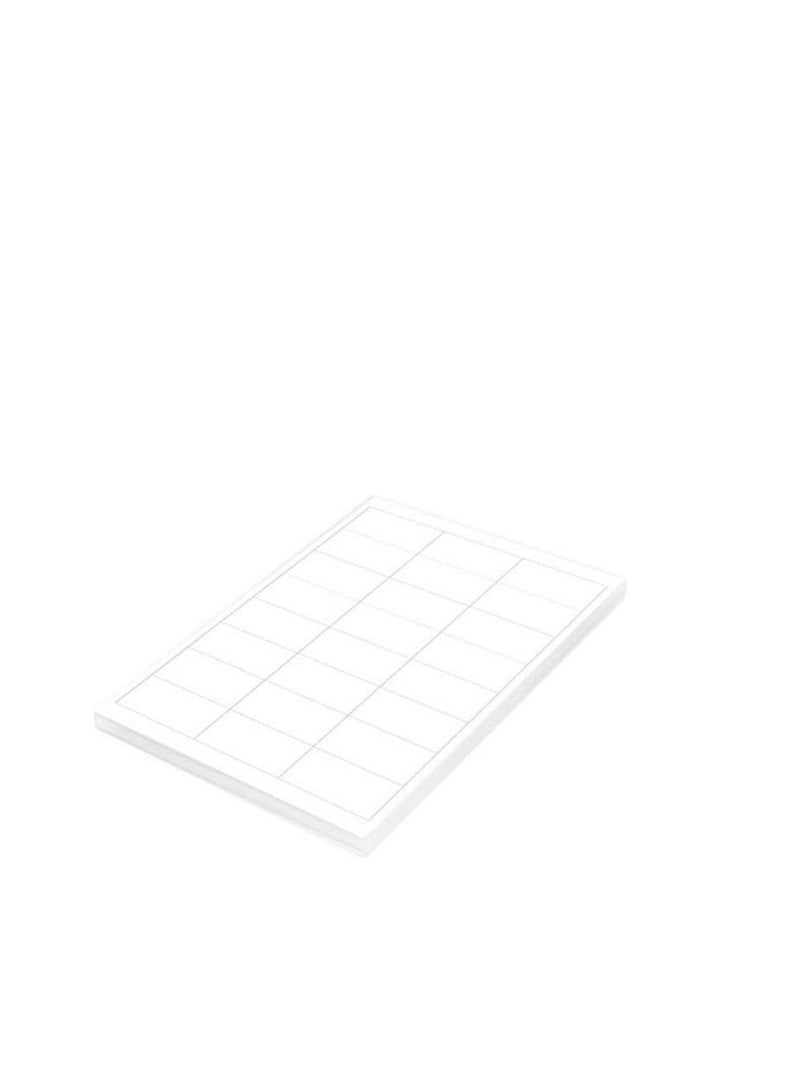 FIS FSLA24-4-100 24 Stickers Multipurpose Laser Label 100 Sheet, A4 Size, White - Image 2