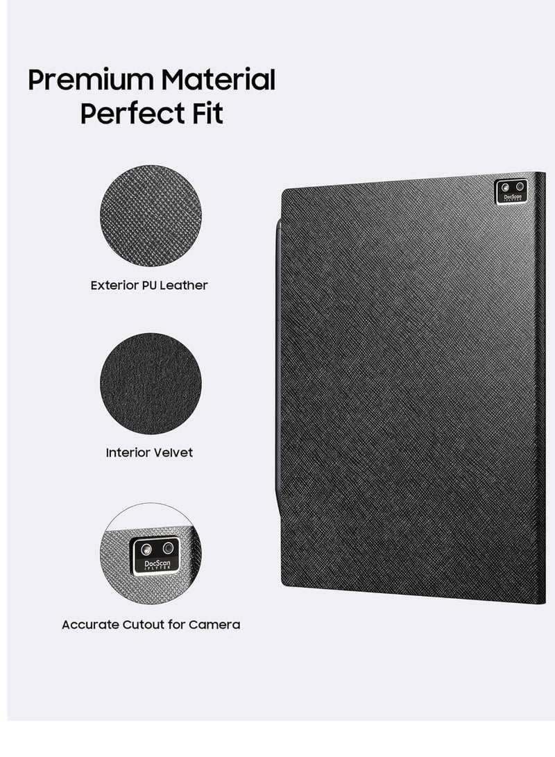 iFLYTEK Premium PU Leather Protective Case for iFLYTEK AINOTE AIR2 - Slim & Lightweight Cover for 8.2" E-Ink Tablet, Durable, Water & Dustproof (Black Case) - Image 2