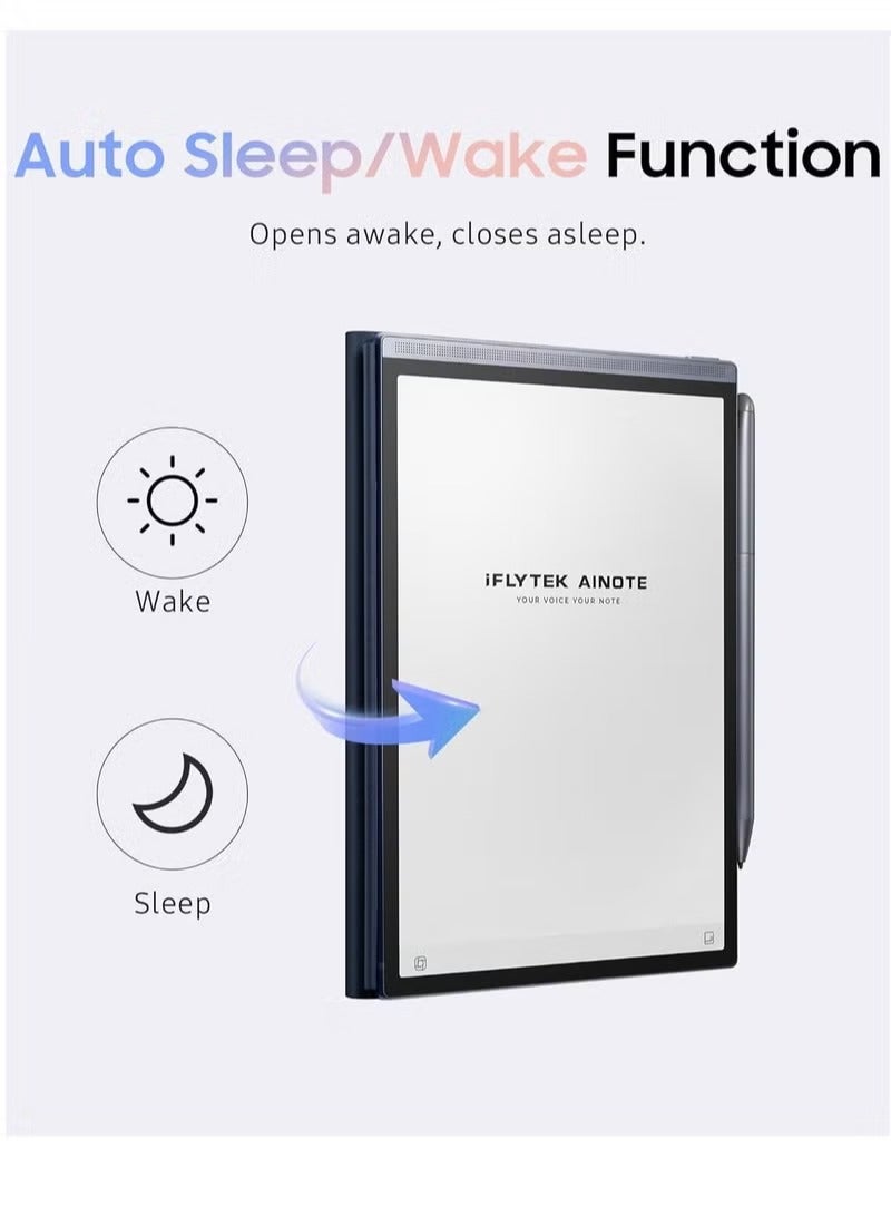 iFLYTEK Premium PU Leather Protective Case for iFLYTEK AINOTE AIR2 - Slim & Lightweight Cover for 8.2" E-Ink Tablet, Durable, Water & Dustproof (Black Case) - Image 4