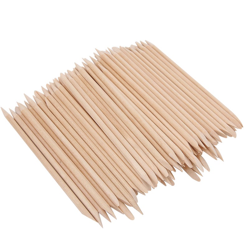 Wooden Cuticle Pusher Remover Removal Tool Wood Sticks for Manicure Pedicure Nail Art200pcs - Image 1