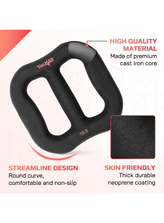 Yes4All 3-in-1 Multifunctional Neoprene Dumbbell/Multi-Usage Dumbbell with Solid Core, Ergonomic Curve