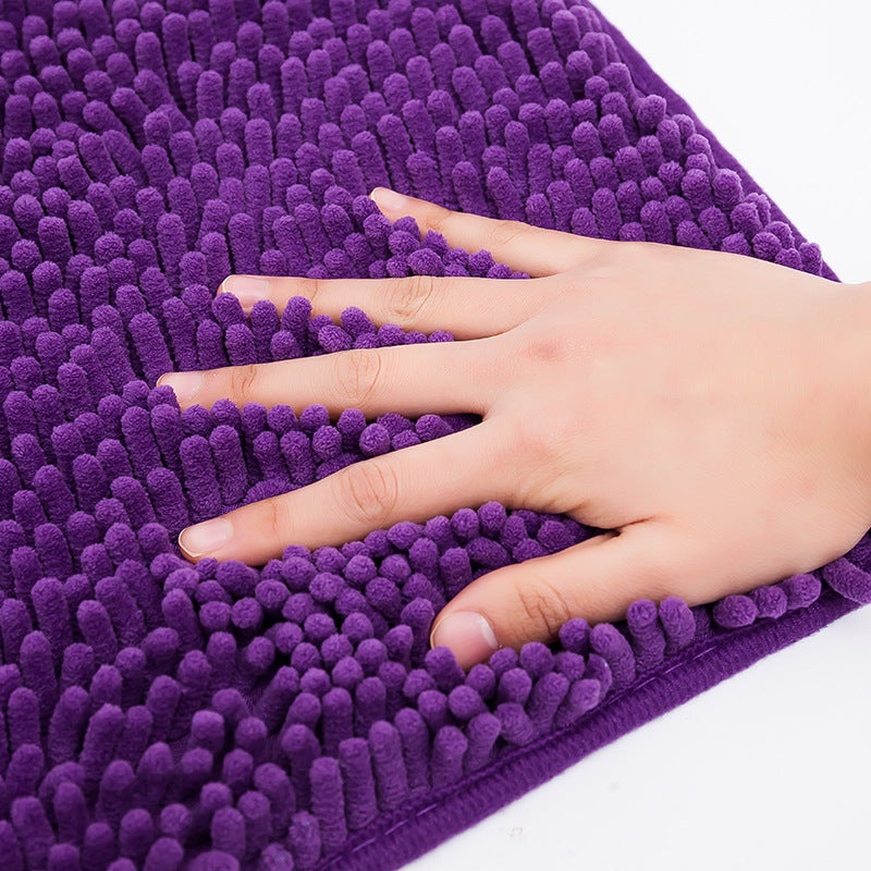 A Generation Of Chenille Floor Mat Door Bathroom Anti-Slip Mat Home Absorbent Carpet Bedroom Kitchen Mat - Image 3