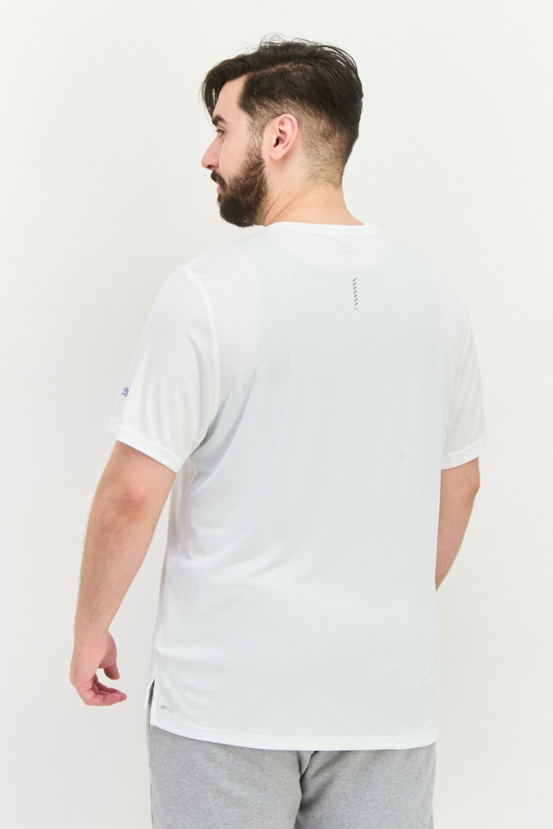 PUMA تي شيرت تدريب قصير الأكمام للرجال، رياضي، أبيض - Image 2