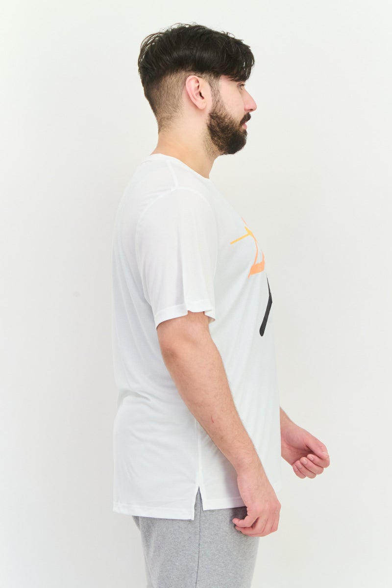 PUMA تي شيرت تدريب قصير الأكمام للرجال، رياضي، أبيض - Image 4