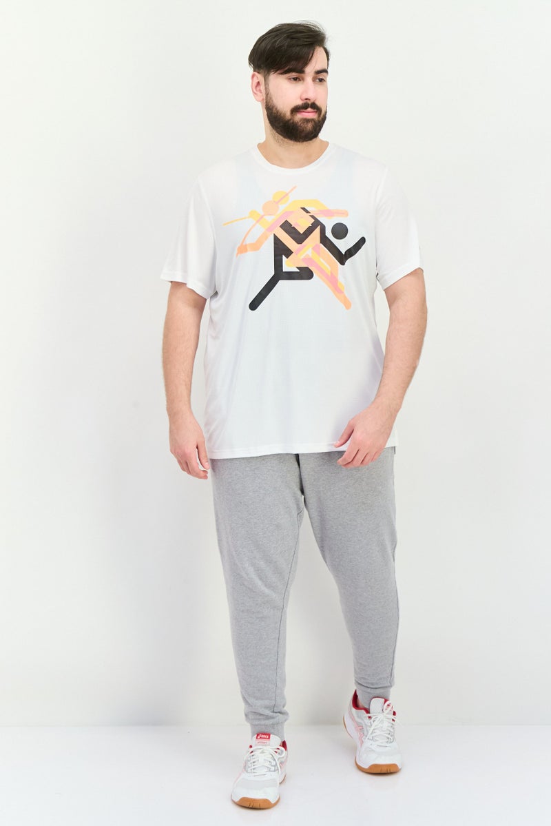 PUMA تي شيرت تدريب قصير الأكمام للرجال، رياضي، أبيض - Image 3