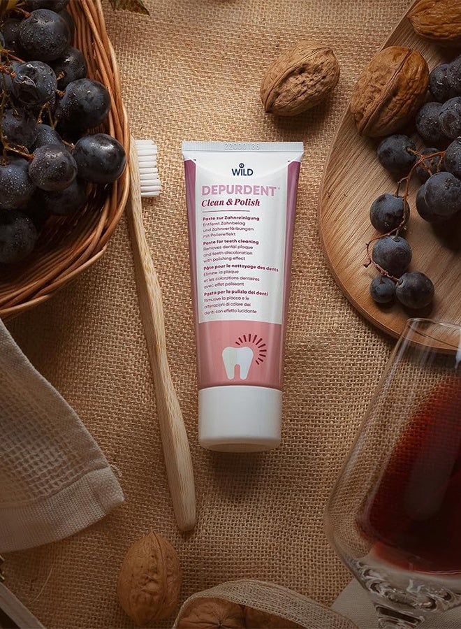 Clean & Polish Toothpaste, Deep Cleaning to Remove Tea Stains From Teeth, Stain Removal and Polishing Effect - 75 ml
