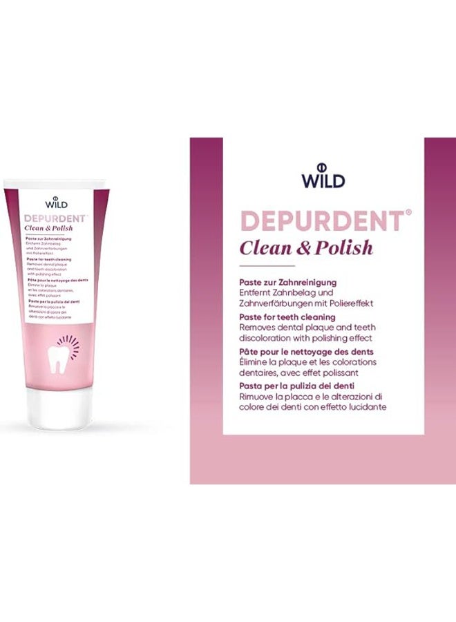 Clean & Polish Toothpaste, Deep Cleaning to Remove Tea Stains From Teeth, Stain Removal and Polishing Effect - 75 ml