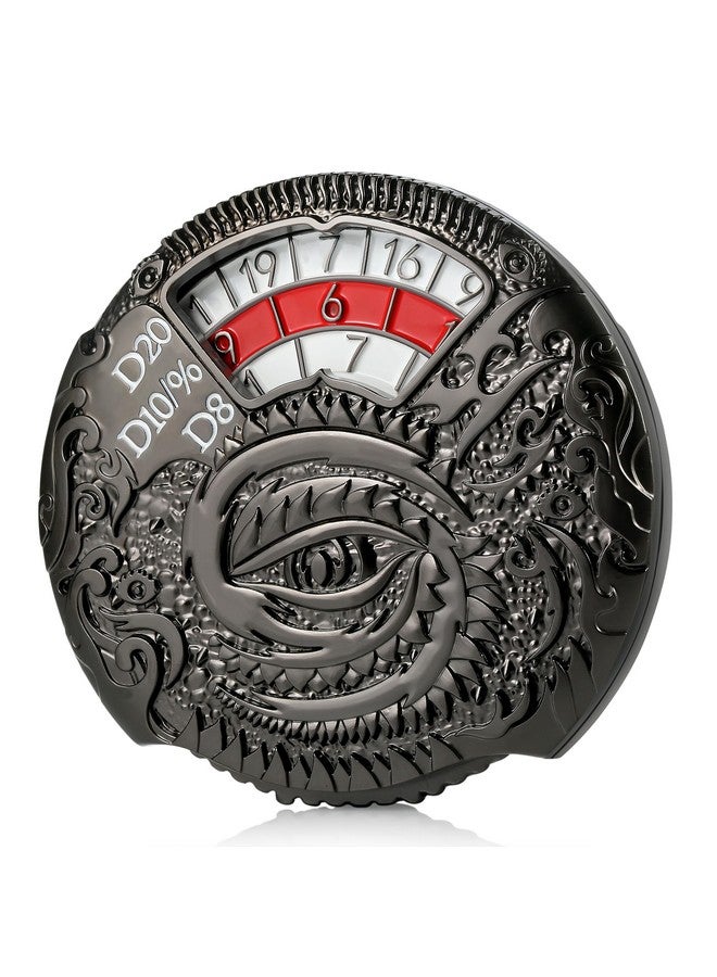 DNDND Pinner Dice Dndnd 7-In-1 Spinner Metal D&D Dice Set With Gorgeous Gift Box For Dungeons And Dragon And Rolling Game(Black With Red) - Image 1