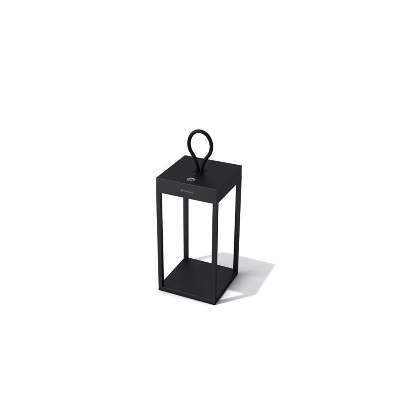 Sompex Grace LED Lantern Lamp | Stepless touch dimmer | Made with aluminium | Indoor & Outdoor | Burning time 11 hours | Charging time 6 hours | IP 65 (water resistant)| 15 x 30 cm - Black - Image 3