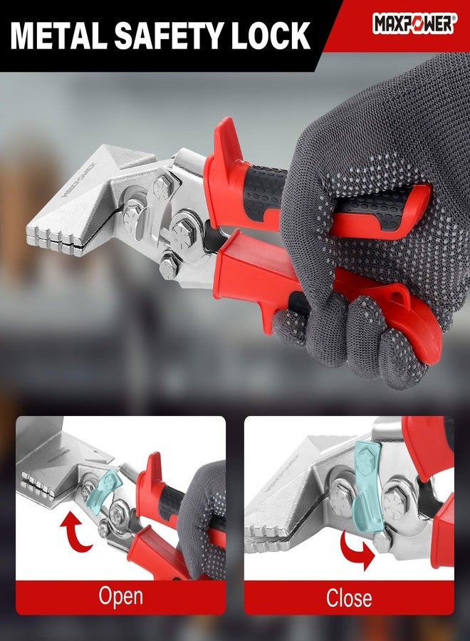 MAXPOWER Sheet Metal Hand Seamer, 3-inch and 6-inch Straight Jaw Sheet Metal Bender Tools with Ergonomic Handle, 2-Pack Metal Bending Tools - Image 4