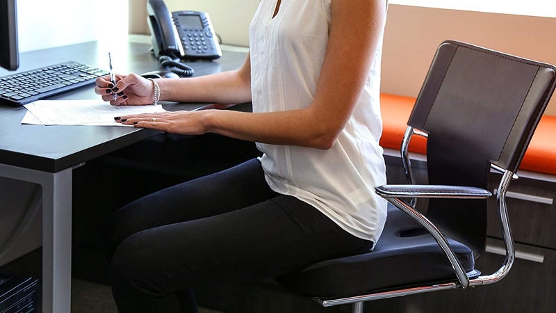 Metron- Orthopedic Memory Foam Seat Tailbone Coccyx Cushion | Car Seat Butt Pillow Hip Support for Office Chair and Wheelchair | Color Black | Pack of 1 - Image 3