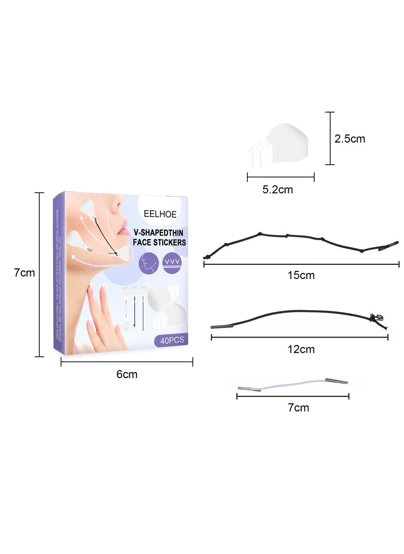 EELHOE - Face Invisible Lifting Sticker V Face Sticker - Image 1