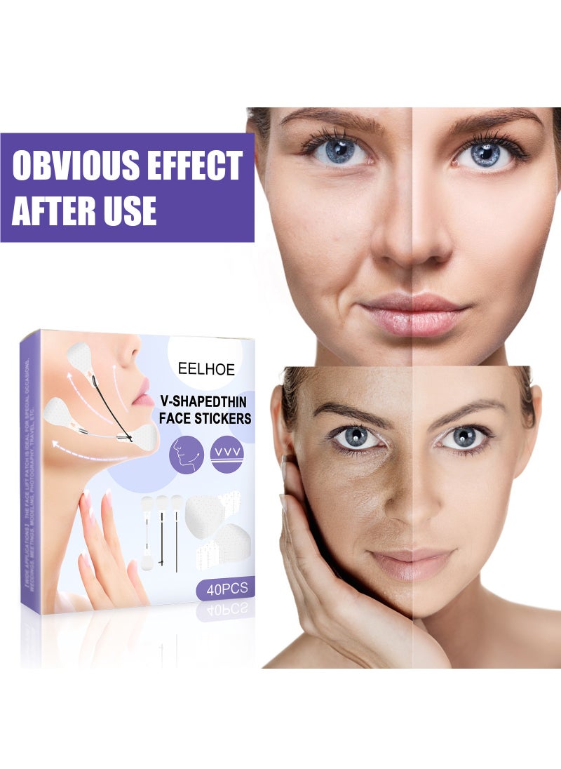 EELHOE - Face Invisible Lifting Sticker V Face Sticker - Image 1