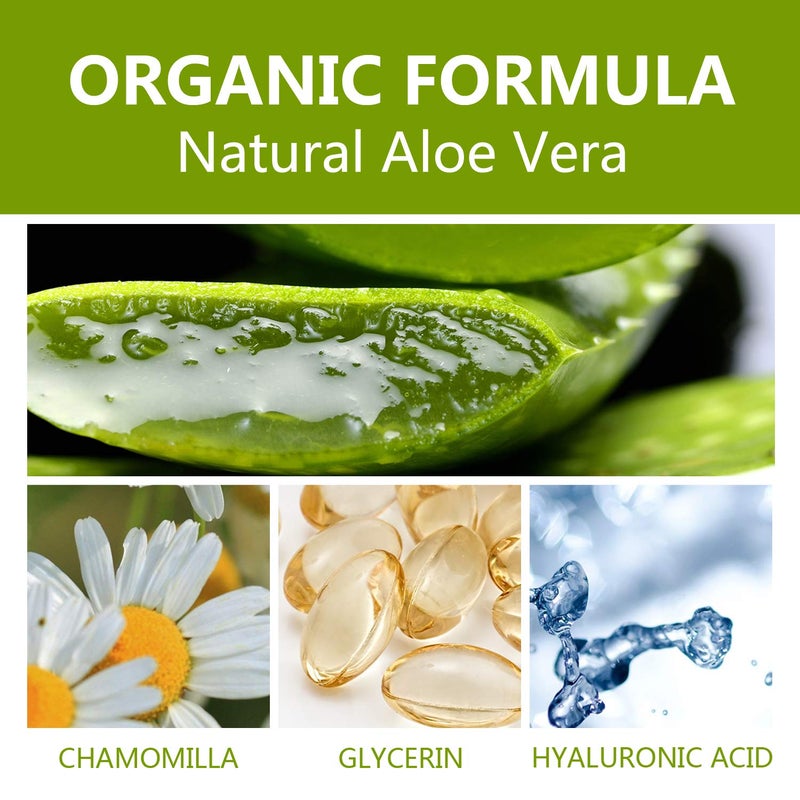 benatu Aloe Vera Gel for Face and Hair, 100% Pure Cold Pressed, Natural Facial Moisturizer for Sunburn Relief, Ance, Skin Care (8.45 fl oz) - Image 5