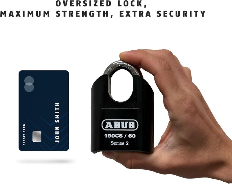 Abus 190CS/60 High Security Solid Steel Combination Padlock, Closed Shackle - Image 2