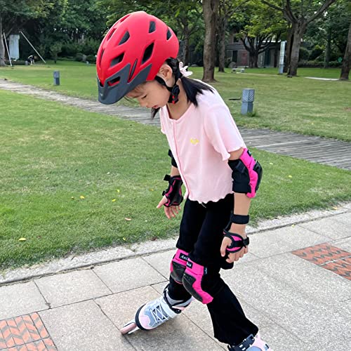 Bavilk Kids Bike Helmet,Bavilk Kids Boys Girls Bike Helmets with LED Light Detachable Visor Children Youth Teen Multi-Sport for Skating Cycling Scooter Skateboard Adjustable & Lightweight 19.7"-22.4" - Image 5