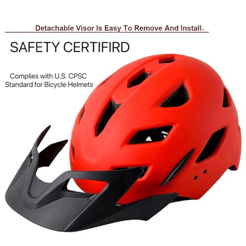 Bavilk Kids Bike Helmet,Bavilk Kids Boys Girls Bike Helmets with LED Light Detachable Visor Children Youth Teen Multi-Sport for Skating Cycling Scooter Skateboard Adjustable & Lightweight 19.7"-22.4" - Image 3
