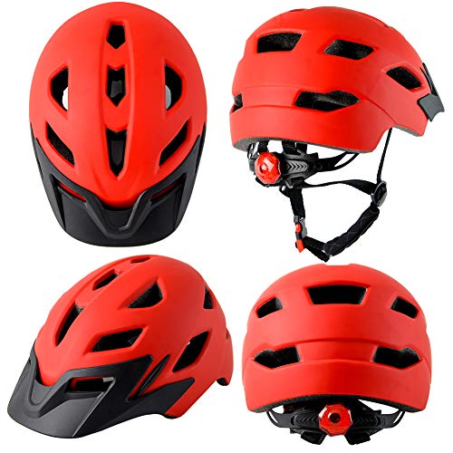 Bavilk Kids Bike Helmet,Bavilk Kids Boys Girls Bike Helmets with LED Light Detachable Visor Children Youth Teen Multi-Sport for Skating Cycling Scooter Skateboard Adjustable & Lightweight 19.7"-22.4" - Image 2
