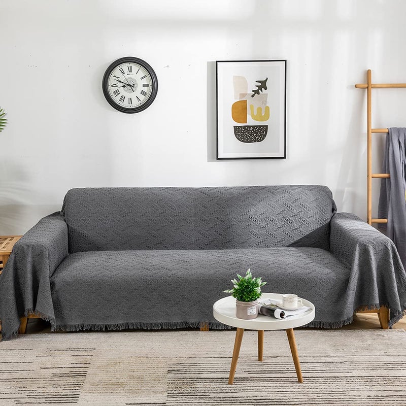 AIVIA Couch Cover Sheet Blanket Oversized Couch Covers for 34 Cushion High Backed Backrest Sofa Extra Large Furniture Decoration Covers Sofa Slipcovers L Shape UShaped Sectional Protector