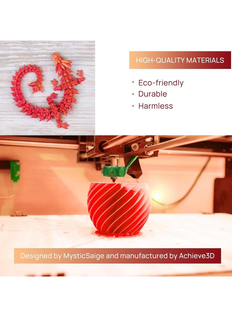 3D Printed Dragon Dragon Egg Fidget Toy Surprise Articulated Crystal Gem Dragon Mystery Dragon Eggs with Dragon Inside 3D Printed Toys Gift Figurine Decor Laser - Image 4