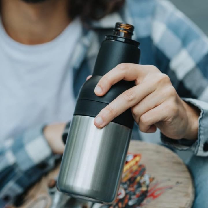 Enem Beer Bottle and Can Cooler with Beer Opener, Vacuum Insulated Double Walled Stainless Steel, 12 oz., for 330ml Bottle/Can - Image 2