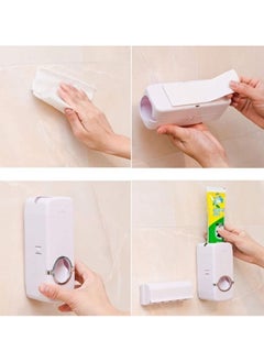 Generic Toothpaste Dispenser - Automatic Toothpaste Dispenser Wall Mounted Bathroom Accessories Set  - Image 2
