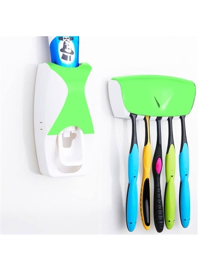 Toothpaste Dispenser - Automatic Toothpaste Dispenser Wall Mounted Bathroom Accessories Set - Image 1