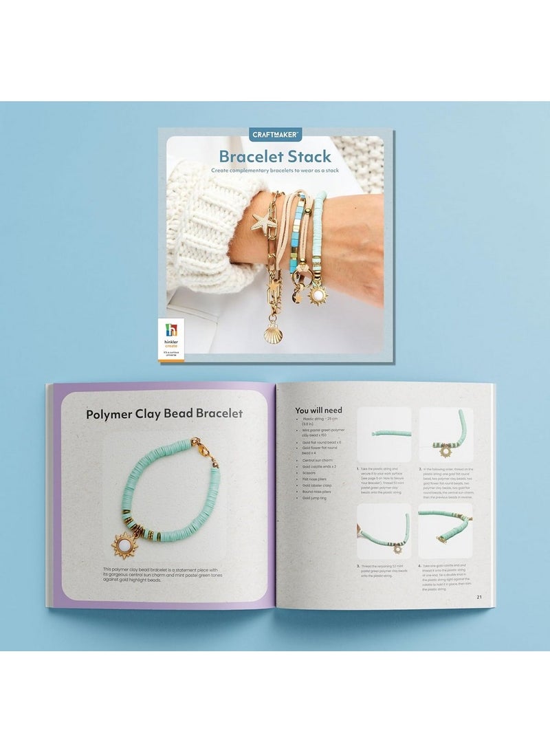 Hinkler Craft Maker Deluxe Bracelet Stack Kit – DIY Bracelet Making Set for Kids, Includes Beads, Charms & Tools - Image 4