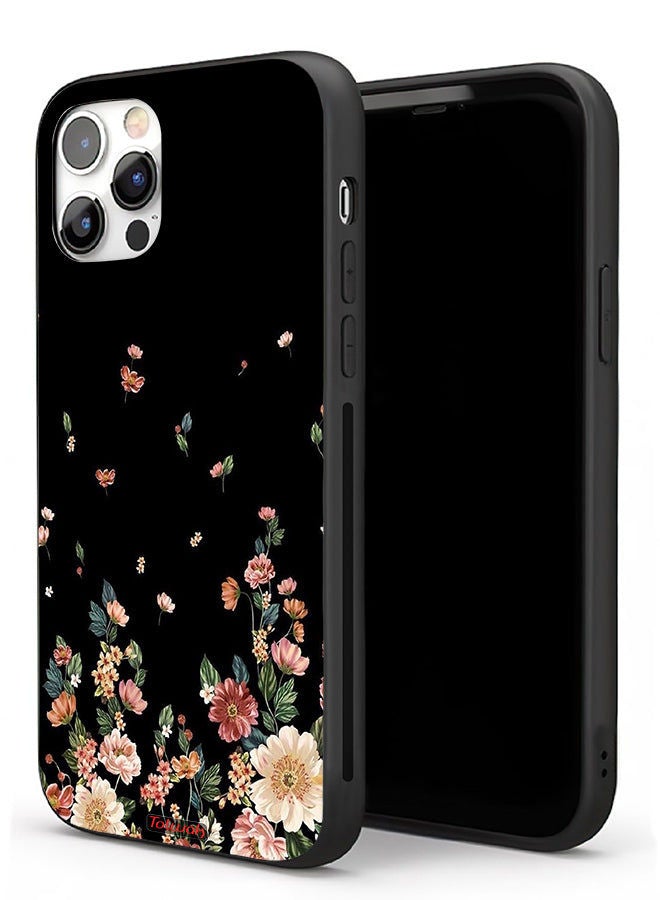 Tolwak Apple iPhone 11 Pro Max Protective Case Small Flowers In Bottom - Image 1