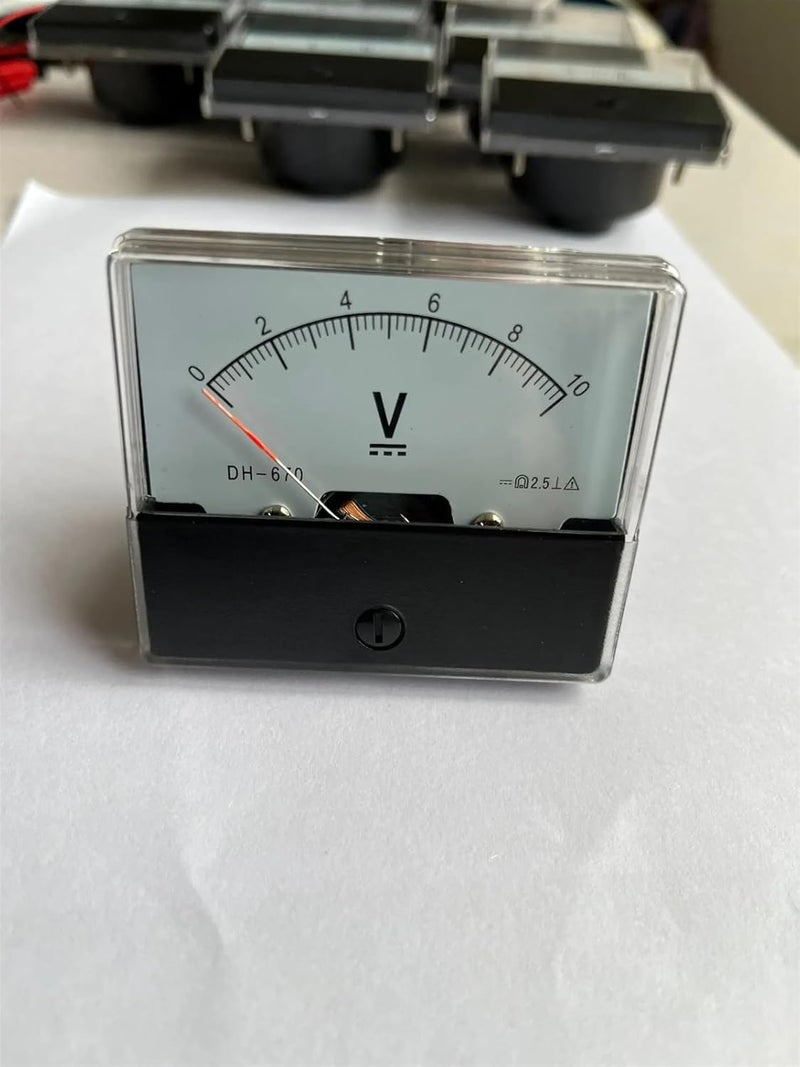 DH670 Analog Amp Panel Meter Current Ammeter DC 50A Size - Image 3