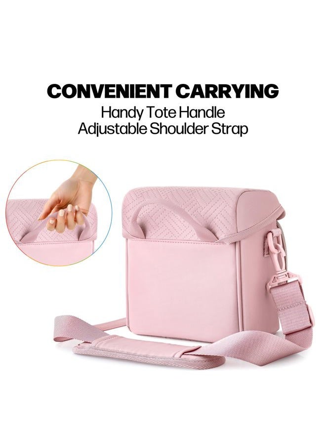 Prokva Camera Sling Bag Compatible with Polaroid Now 2nd Generation I-Type, Now+ 2nd Gen I-Type, Now, Now+, OneStep Instant Camera, Camera Crossbody Bag with Adjustable Strap, Pink(Empty Bag) - Image 4