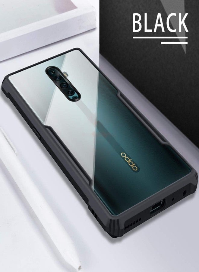 شاين ستار غطاء خلفي شفاف كريستالي فائق النحافة من SHINESTAR، يوفر حماية 360 درجة، لهاتف Oppo Reno 2F / Reno 2z، لون أسود - Image 5