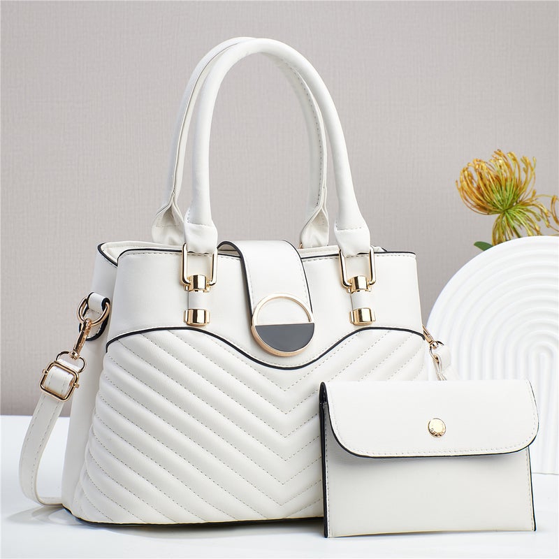 New Fashion Women'S Bag New Handbag Women'S Shoulder Crossbody Bag Embroidered Plaid Trendy Practical Women'S Bag Mother-In-Law - Image 1