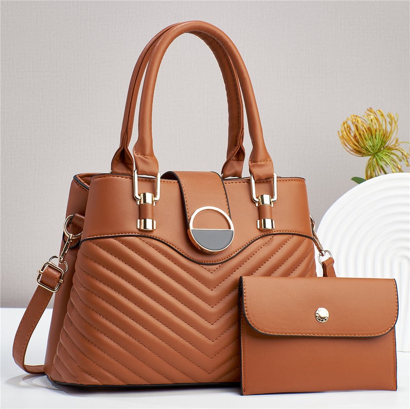 New Fashion Women'S Bag New Handbag Women'S Shoulder Crossbody Bag Embroidered Plaid Trendy Practical Women'S Bag Mother-In-Law - Image 2