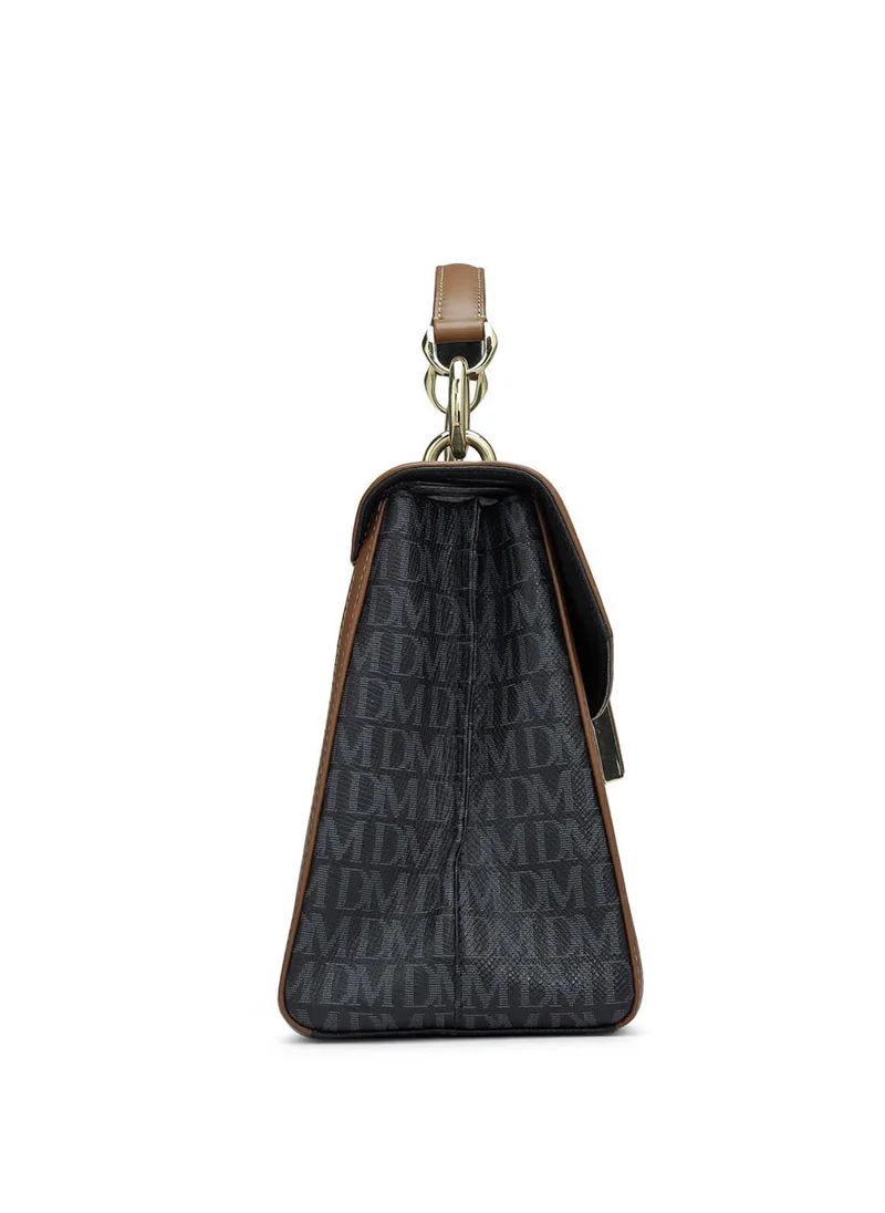 Da Milano  Genuine Leather Black Satchel Bag for Women | Best Price UAE