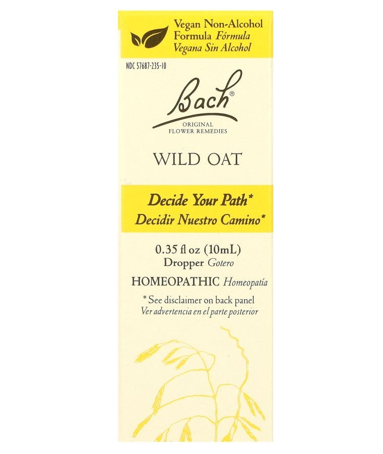 Bach Original Flower Remedies Wild Oat 0.35 fl oz (10 ml)