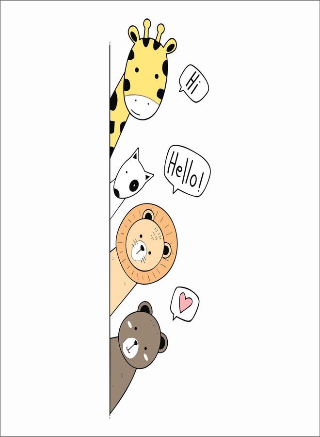 Wall Attraction Cute Animals Looking Wall Sticker & Mural Sticker for wall Size - 30x86cm NBD65 - Image 3