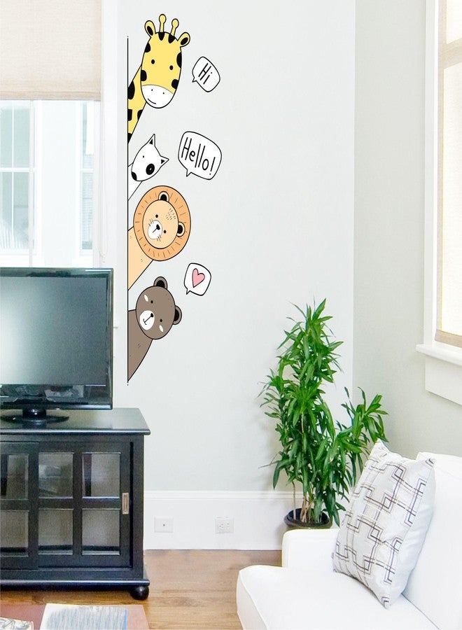 Wall Attraction Cute Animals Looking Wall Sticker & Mural Sticker for wall Size - 30x86cm NBD65 - Image 2