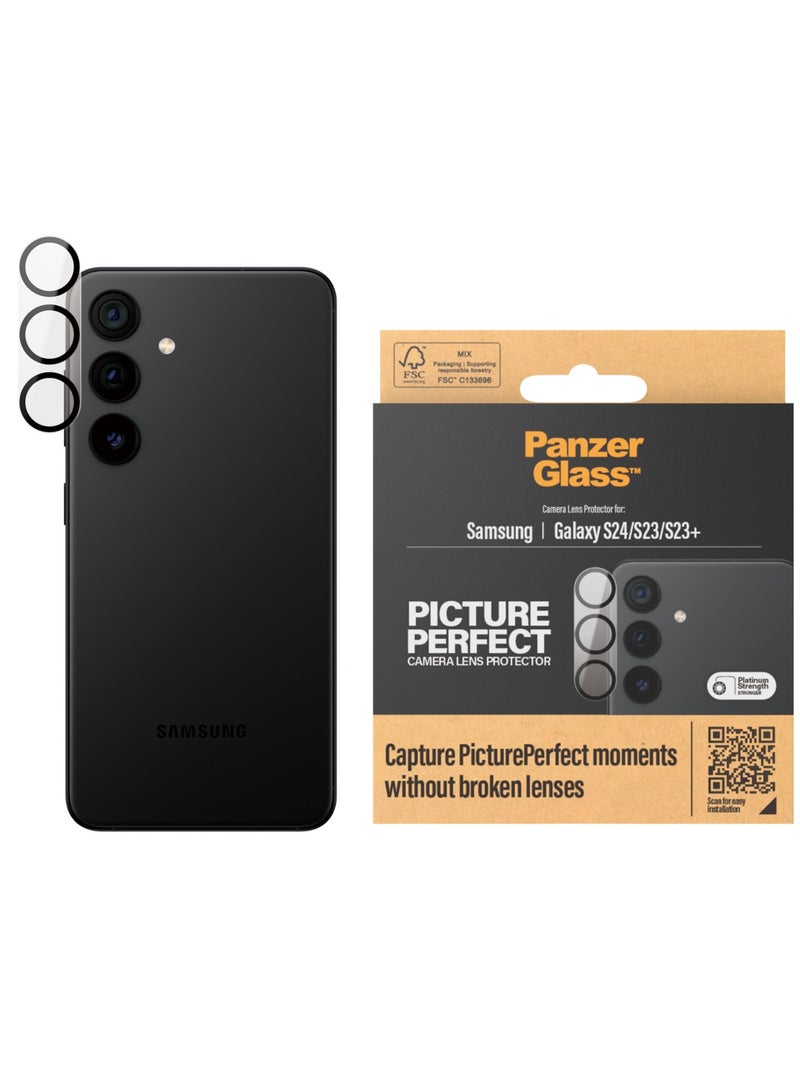 PanzerGlass واقي عدسة الكاميرا PanzerGlass® PicturePerfect لهاتف Samsung Galaxy S24 | S23 | S23 Plus - Image 1