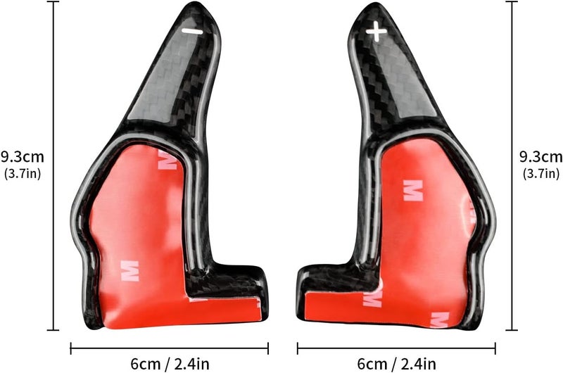AIRSPEED Carbon Fiber Steering Wheel Paddle Shifter Extensions for Dodge Charger/Challenger SRT & Durango SRT (2014-2022) - Image 2