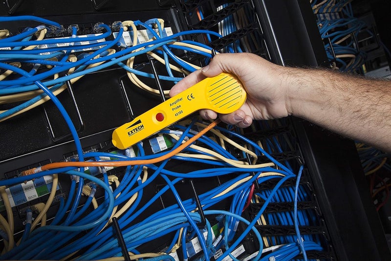 Extech 40180 مجموعة مولد الصوت ومسبار المضخم - جهاز اختبار خطوط الهاتف، متتبع الأسلاك ومحدد الدوائر مع مشابك تمساح لاختبار استمرارية الكابل، كشف الصوت واختبار التركيب - Image 5
