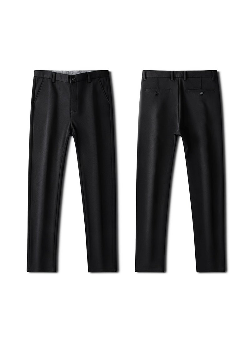 Loquat Squality Men Casual Business Pants Black  - Image 4