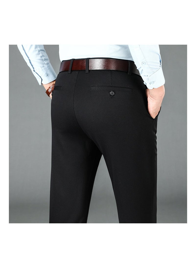 Loquat Squality Men Casual Business Pants Black  - Image 3